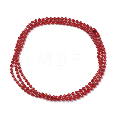 Iron Ball Bead Chains CH-E002-2.4mm-Y08A-1