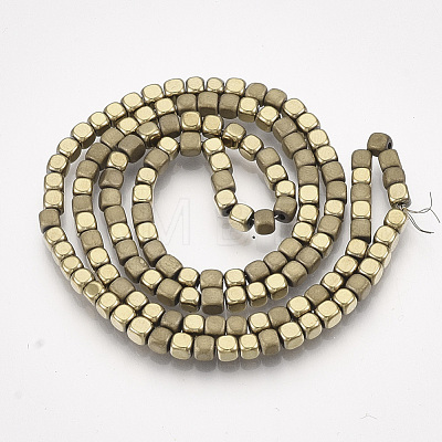 Electroplate Non-magnetic Synthetic Hematite Bead Strands X-G-Q467-11I-1