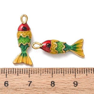 304 Stainless Steel Enamel Pendants STAS-Z193-13G-02B-1