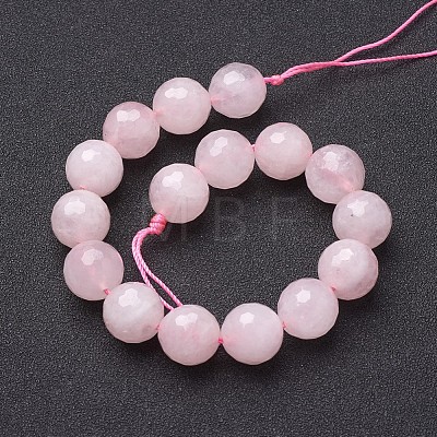 Natural Rose Quartz Beads Strands X-G-G099-F12mm-15-1