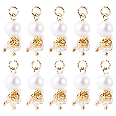 12Pcs Potato Natural Cultured Freshwater Pearl Pendants PALLOY-TA00386-1