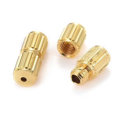 Brass Screw Clasps X-KK-E368-G-1