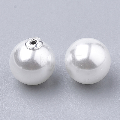 Eco-Friendly Plastic Imitation Pearl Beads X-MACR-T013-27-1