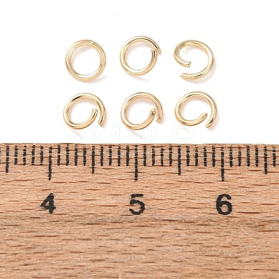 Brass Open Jump Rings KK-G604-08G-17-1