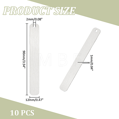 210 Stainless Steel Bookmarks DIY-WH0430-487B-1