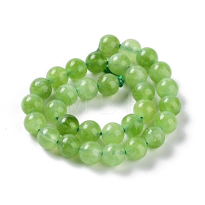 Dyed Natural Malaysia Jade Beads Strands G-G021-02A-04-1