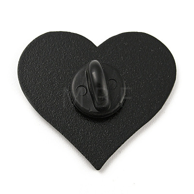 Gothic Sexy Butt Heart Shaped Enamel Pins JEWB-B016-02EB-01-1