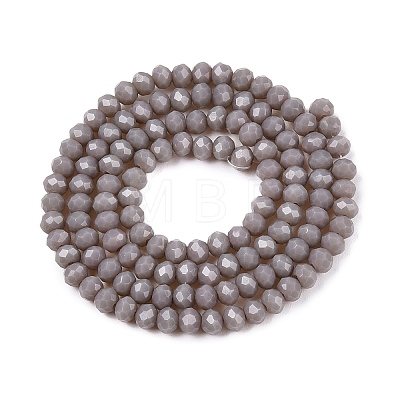 Opaque Solid Color Imitation Jade Glass Beads Strands EGLA-A044-P3mm-D10-1