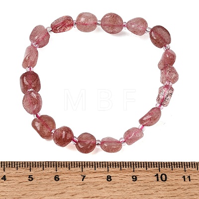 Natural Strawberry Quartz Beads Bracelets GG-CBA05D5-02B-03A-1