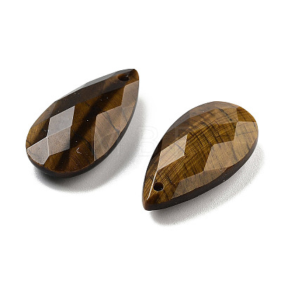 Natural Tiger Eye Pendants G-H007-08C-1