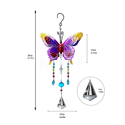 Metal Butterfly Wind Chimes PW-WG35278-02-1