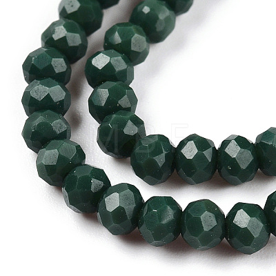 Opaque Solid Color Glass Beads Strands EGLA-A034-P3mm-D09-1
