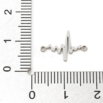 201 Stainless Steel Laser Cut Connector Charms STAS-R133-02P-02-1