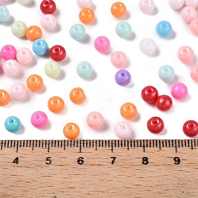 Opaque Baking Painted Glass Beads DGLA-T004-02B-1