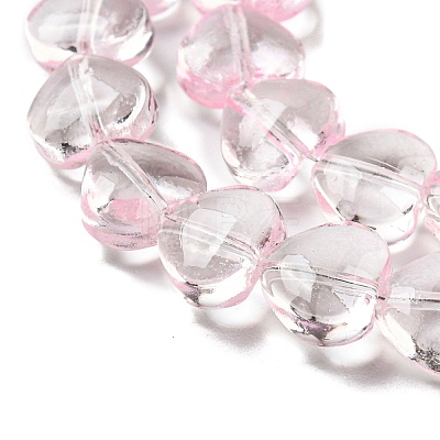 Baking Paint Transparent Glass Beads Strands DGLA-A08-T8mm-KD01-1