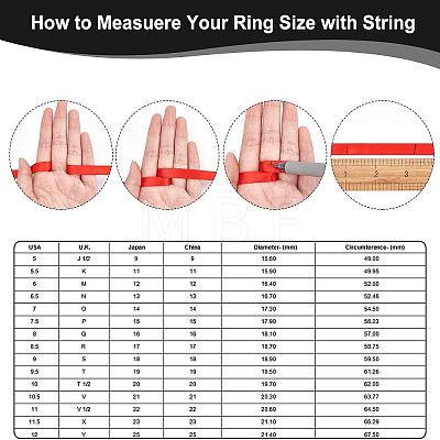 DICOSMETIC 16Pcs 8 Size 316 Stainless Steel Grooved Finger Ring for Men Women RJEW-DC0001-09A-1