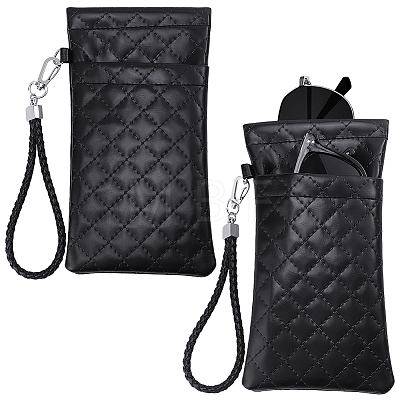Imitation Leather Eyeglass Cases AJEW-WH0077-083A-1