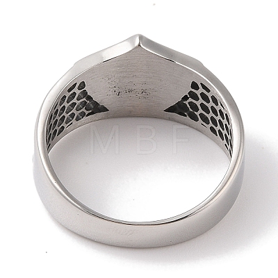 Viking 304 Stainless Steel Valknut Rings RJEW-U005-17C-AS-1