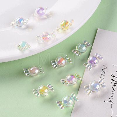 Transparent Acrylic Beads TACR-S152-03B-1