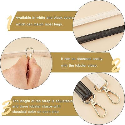 PU Leather Bag Tapes & Tags FIND-CA0001-54-1