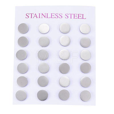 304 Stainless Steel Stud Earrings EJEW-H350-02P-B-1