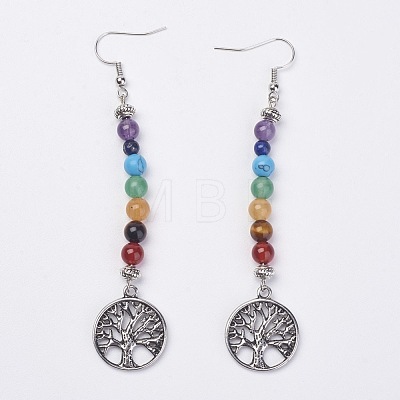 Alloy Dangle Earrings X-EJEW-F183-01-1