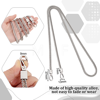 Alloy Chain Bag Handles FIND-WH0038-84P-1