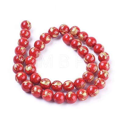 Natural Mashan Jade Beads Strands G-F670-A14-6mm-1