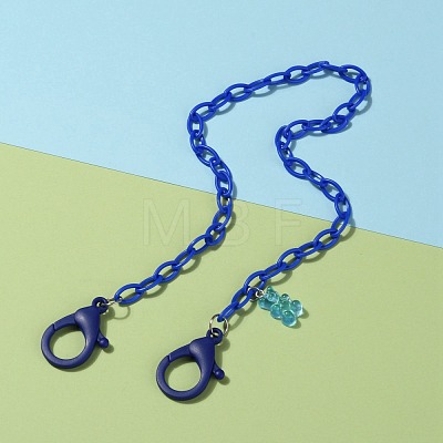 Personalized ABS Plastic Cable Chain Necklaces NJEW-JN03220-05-1