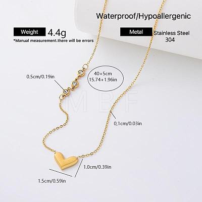 Elegant 304 Stainless Steel Crystal Rhinestone Pendant Necklaces for Women CS8831-2-1