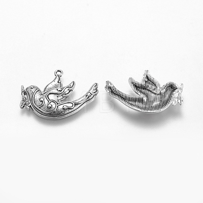 Tibetan Style Alloy Pendants TIBEP-GC128-AS-NR-1