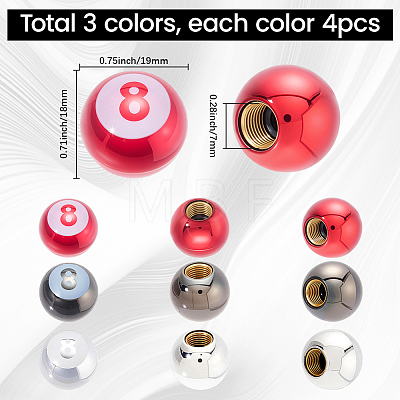 12Pcs 3 Colors Plstic Tire Valve Stem Caps FIND-SP0005-74-1