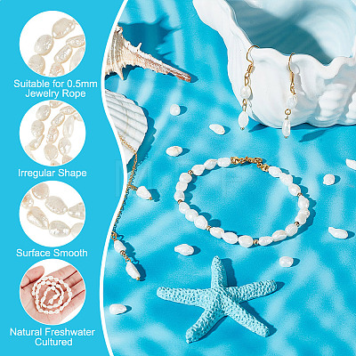 1 Strand Natural Cultured Freshwater Pearl Beads Strands PEAR-GO0001-24-1
