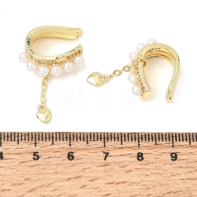 Brass Micro Pave Cubic Zirconia Cuff Earrings CU-CBAE7DF-37G-1