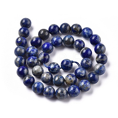 Natural Lapis Lazuli Beads Strands G-E483-17-10mm-1