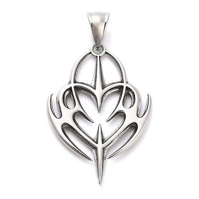 316 Surgical Stainless Steel Pendants LS-STAS-A123-15AS-1