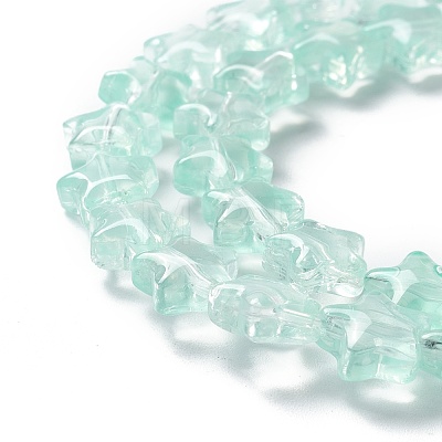 Transparent Glass Beads Strand GLAA-F112-02E-1