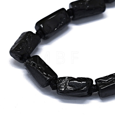Natural Black Tourmaline Beads Strands G-O170-153-1