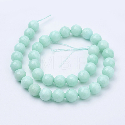 Natural Malaysia Jade Bead Strands G-F488-8mm-22-1