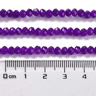 Baking Painted Imitation Jade Glass Bead Strands X-DGLA-A034-J4MM-A27-1