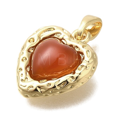 Natural Carnelian(Dyed & Heated) Pendants KK-K388-03G-1