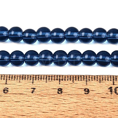 Transparent Glass Beads Strands X-GLAA-T032-T6mm-28-1