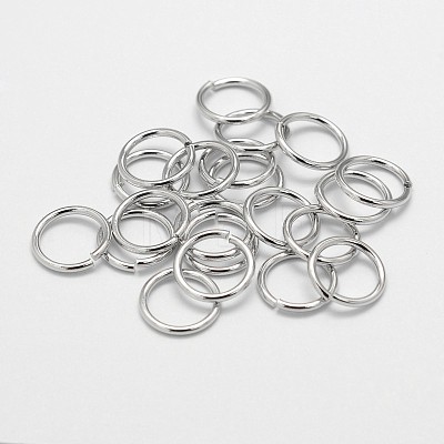 Brass Open Jump Rings KK-M165-10mm-01P-NR-1