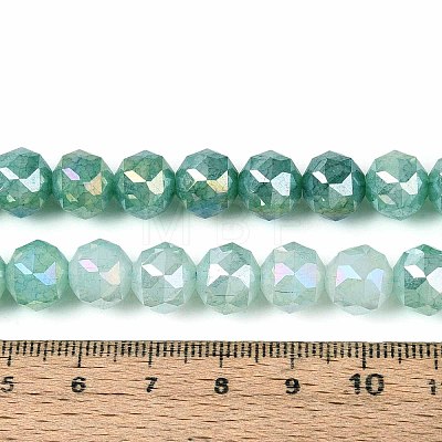 Anti-Tarnish Electroplate Glass Beads Strands GLAA-N064-10mm-06-1