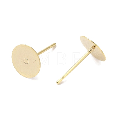 Brass Studs Earrings Finding KK-K383-05A-G-1