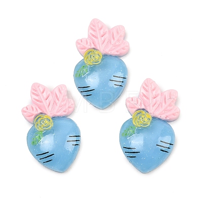 Translucent Resin Cabochons RESI-XCP0002-68A-1