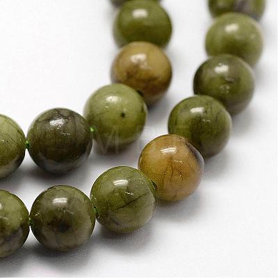 Natural Chinese Jade Beads Strands G-F363-6mm-1