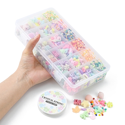 DIY Candy Color Bracelet Making Kit DIY-YW0006-26-1