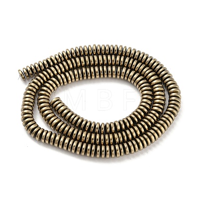 Electroplated Synthetic Non-magnetic Hematite Beads Strands G-Z032-C02-04LG-1