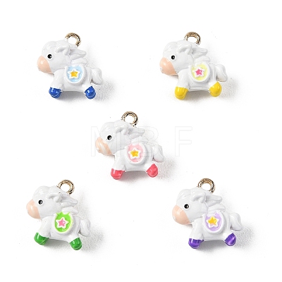 Alloy Enamel Pendants FIND-G115-02-1